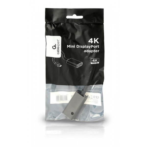 Адаптер Cablexpert mini DisplayPort - DisplayPort (M/F), 0.15 м, Black (A-mDPM-DPF4K-01)