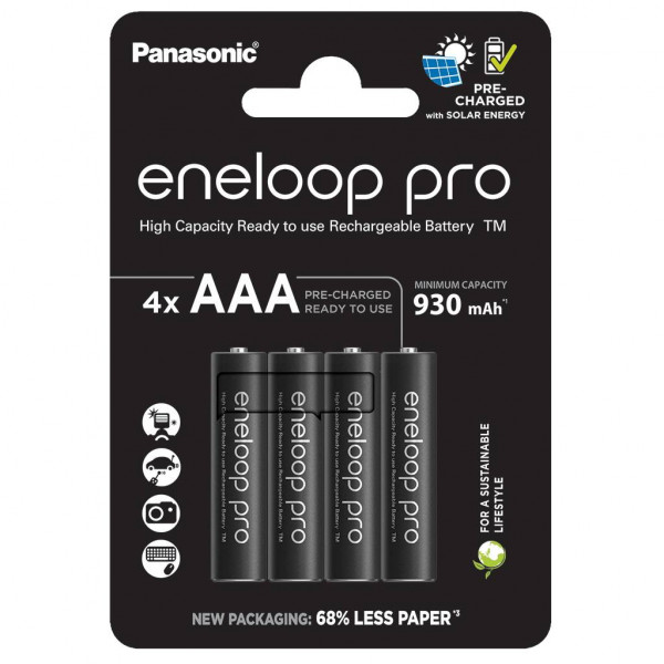 Акумулятори Panasonic Eneloop Pro AAA/HR03 NI-MH 930 mAh BL 4 шт