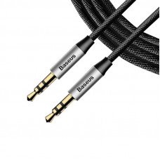 Аудіо-кабель Baseus Yiven M30 3.5 мм-M/3.5 мм-M, 1.5 м, Silver/Black (CAM30-CS1)