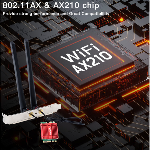 Бездротовий адаптер Fenvi AX210NGW Kit