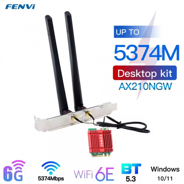 Бездротовий адаптер Fenvi AX210NGW Kit