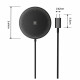 Бездротовий зарядний пристрій Essager Chengfeng 15W Black (EWXCX-CF01-Z)
