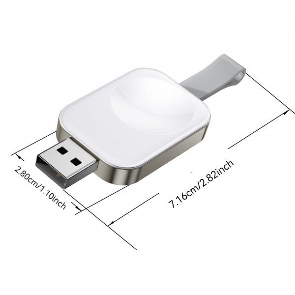 Бездротовий зарядний пристрій Essager Yibay Smart Watch Wirless Charger White (EWXA-YB02-Z)