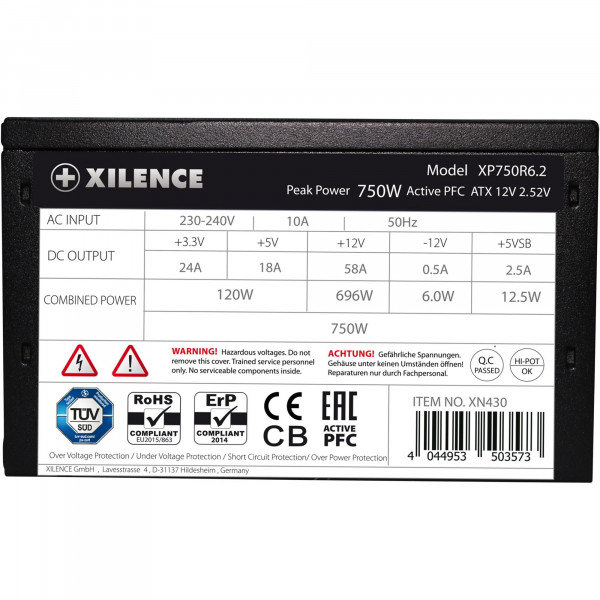 Блок живлення Xilence Performance C+ (XP750R6.2) 750W