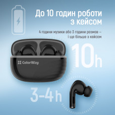 Bluetooth-гарнітура СolorWay Slim TWS-5 Earbuds Black (CW-TWS5BK)