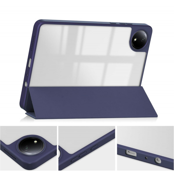 Чохол-книжка BeCover Soft Edge TPU для Xiaomi Redmi Pad SE 8.7 Deep Blue (712565)