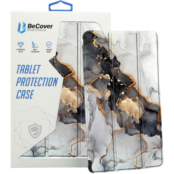 Чохол-книжка BeCover Soft Edge TPU для Xiaomi Redmi Pad SE 8.7 Gray Marble (712575)