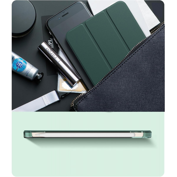 Чохол-книжка BeCover Tri Fold Hard для Apple iPad Mini 7 2024 8.3" Dark Green (712451)