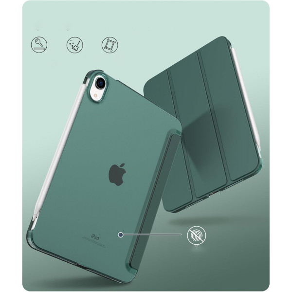 Чохол-книжка BeCover Tri Fold Hard для Apple iPad Mini 7 2024 8.3" Dark Green (712451)