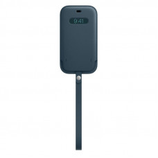 Чохол на руку Apple Leather Sleeve with MagSafe для Apple iPhone 12/12 Pro Baltic Blue (MHYD3)