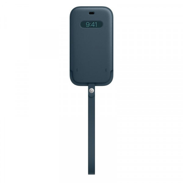 Чохол на руку Apple Leather Sleeve with MagSafe для Apple iPhone 12/12 Pro Baltic Blue (MHYD3)