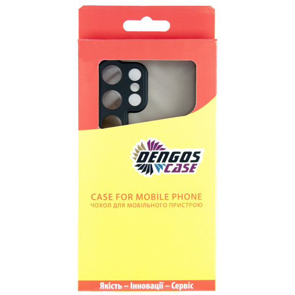 Чохол-накладка Dengos Matt для Samsung Galaxy S25 Ultra SM-S938 Black (DG-KM-144) + захисне скло