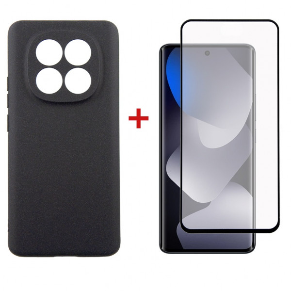 Чохол-накладка Dengos Soft для Xiaomi Redmi Note 15 Black (DG-KM-185) + захисне скло