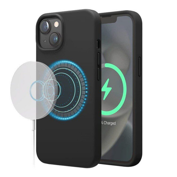 Чохол-накладка Elago Silicone Case with MagSafe для Apple iPhone 14 Plus Black (ES14MSSC67-BK)