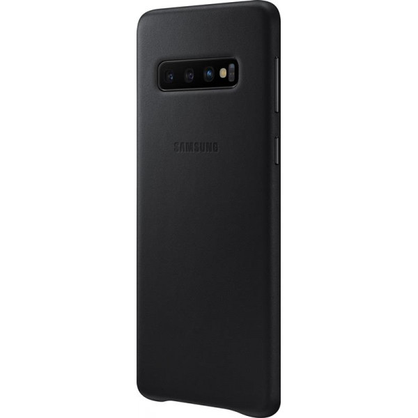 Чохол-накладка Samsung Leather Cover для Samsung Galaxy S10 SM-G973 Black (EF-VG973LBEGRU)