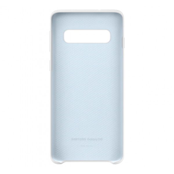 Чохол-накладка Samsung Silicone Cover для Samsung Galaxy S10 SM-G973 White (EF-PG973TWEGRU)