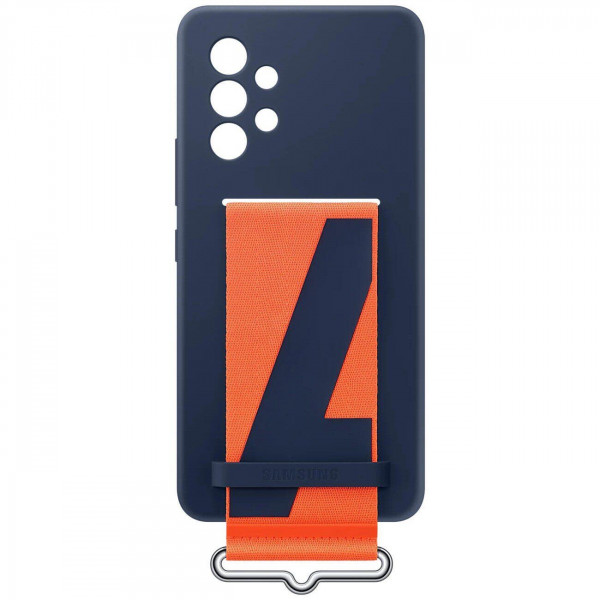 Чохол-накладка Samsung Silicone Cover with Strap для Samsung Galaxy A53 SM-A536 Navy (EF-GA536TNEGRU)