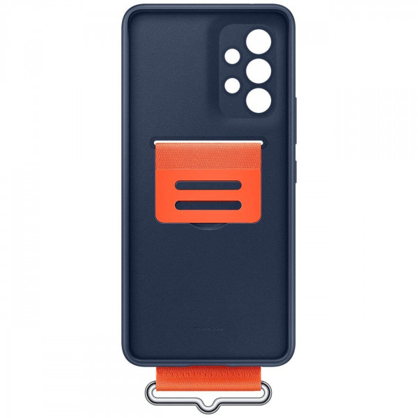 Чохол-накладка Samsung Silicone Cover with Strap для Samsung Galaxy A53 SM-A536 Navy (EF-GA536TNEGRU)