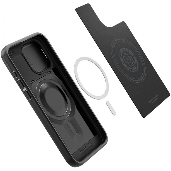 Чохол-накладка Spigen Optik Armor MagFit для Apple iPhone 15 Pro Max Black (ACS06599)
