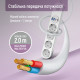 Фільтр живлення ColorWay CW-CHE44PDW 4 розетки, 4USB (Type-C PD20W + 3USB QC3.0) (45W), 2 м, White