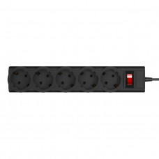 Фільтр живлення LogicPower 5 розеток 5м LP-X5 Premium Black (LP9585)