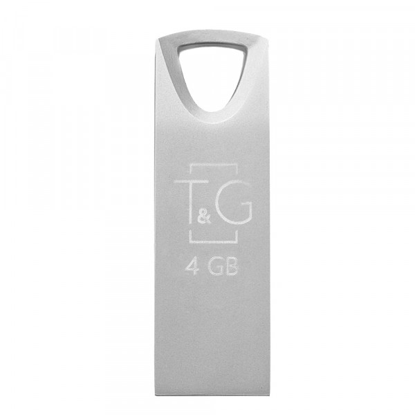 Флеш-накопичувач USB 4GB T&G 117 Metal Series Silver (TG117SL-4G)