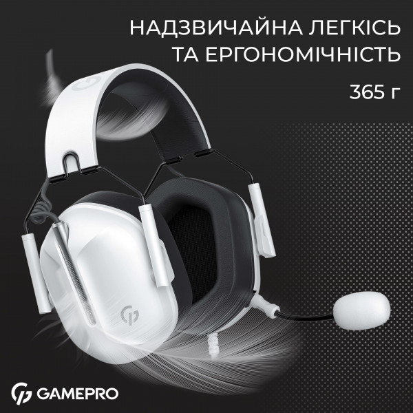 Гарнітура GamePro Genesis Hunter White (HS1350W)