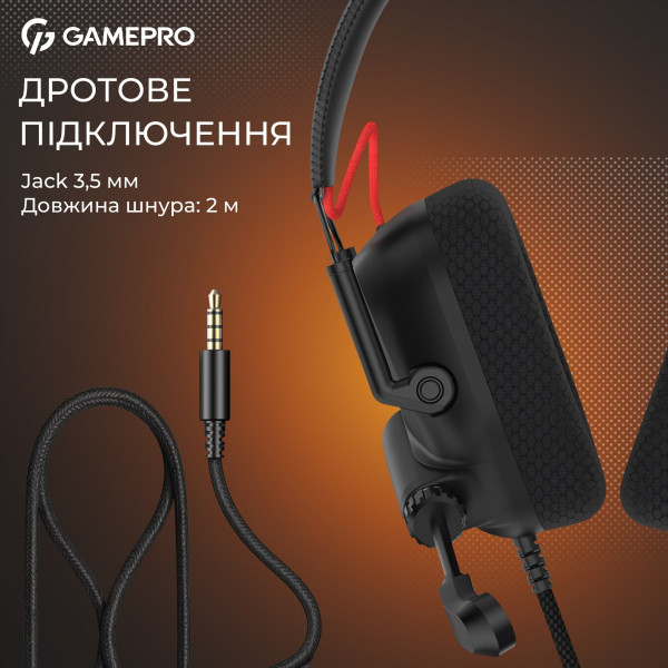 Гарнітура GamePro Genesis Mercury Black (HS120B)