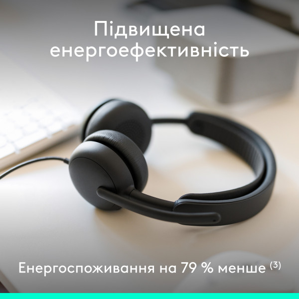Гарнітура Logitech Zone Wired 2 USB Graphite (981-001619)