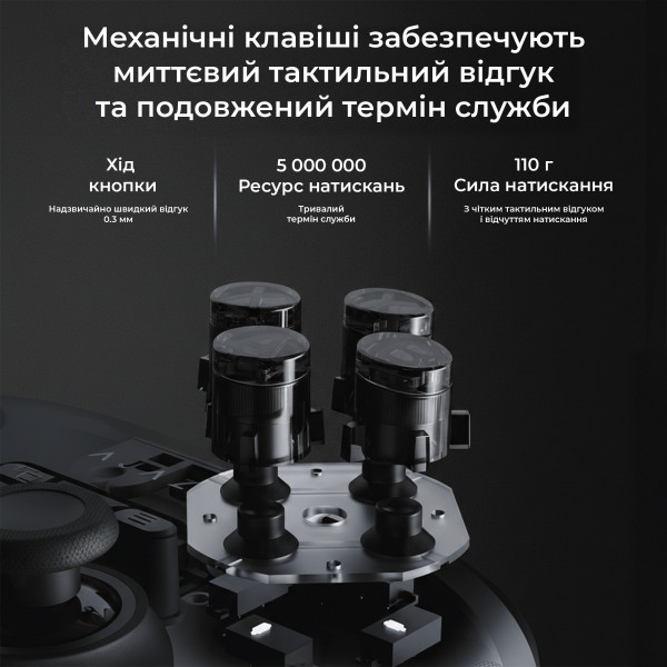 Геймпад Ajazz GP100S RGB Black