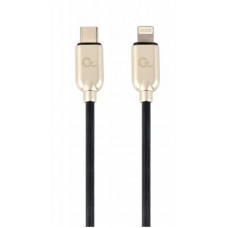 Кабель Cablexpert USB Type-C - Lightning (M/M), 1 м, чорний/золотистий (CC-USB2PD18-CM8PM-1M)
