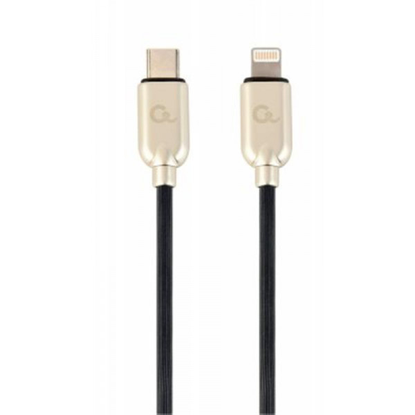 Кабель Cablexpert USB Type-C - Lightning (M/M), 1 м, чорний/золотистий (CC-USB2PD18-CM8PM-1M)