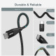 Кабель Choetech USB Type-C - USB Type-C (M/M) 100W, 1 м Black (XCC-1008)