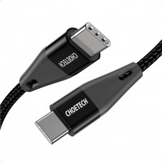 Кабель Choetech USB Type-C - USB Type-C (M/M) 100W, 1 м Black (XCC-1008)