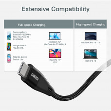 Кабель Choetech USB Type-C - USB Type-C (M/M) 100W, 1 м Black (XCC-1008)