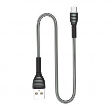 Кабель ColorWay USB - micro USB (M/M), Braided Cloth, 3 А, 1 м, Gray (CW-CBUM041-GR)