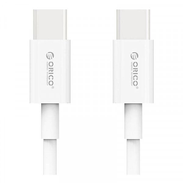 Кабель Orico USB Type-C - USB Type-C (M/M), 100W, 1м White (CA913381)