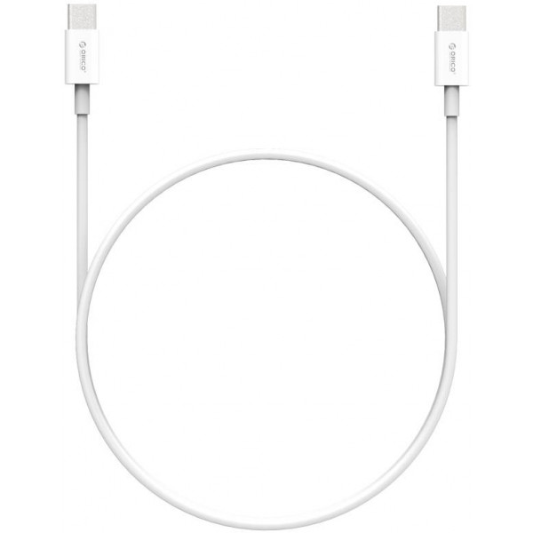 Кабель Orico USB Type-C - USB Type-C (M/M), 100W, 1м White (CA913381)