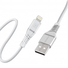 Кабель Promate USB - Lightning (M/M), 2.4 A, 1.2 м, PowerLine-Ai120 White