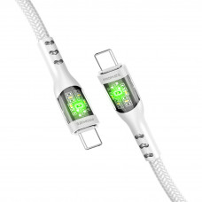 Кабель Promate USB Type-C - USB Type-C (M/M), 3 A, 60 W, 2 м, TransLine-CC200 White (transline-cc200.white)