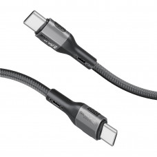 Кабель Promate USB Type-C - USB Type-C (M/M), 3A, 60W, 2 м, Black (ecoline-cc200.black)