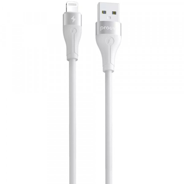 Кабель Proove Soft Silicone USB Type-A - Lightning (M/M), 2 м, White (CCSO20001122)