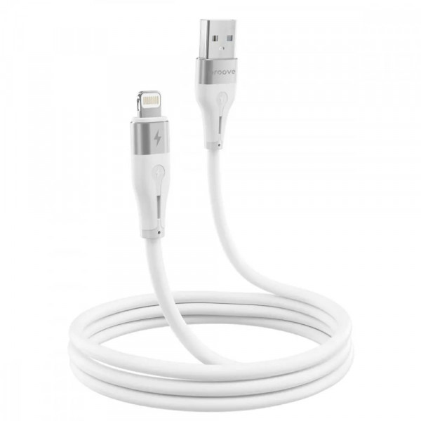 Кабель Proove Soft Silicone USB Type-A - Lightning (M/M), 2 м, White (CCSO20001122)