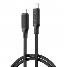 Кабель XO USB Type-C - USB Type-C (M/M), 3А, 60W, 1.2 м, Black (NB-Q265B-CC.black)