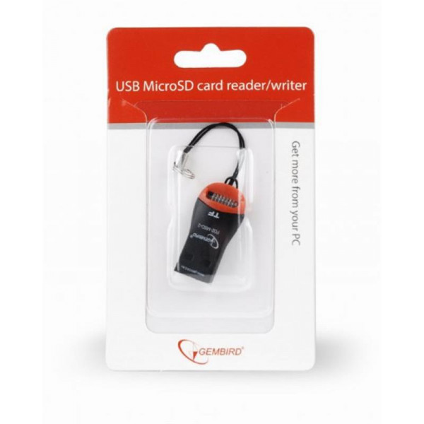 Кардрідер USB2.0 Gembird FD2-MSD-3 Black