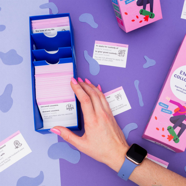 Картки для вивчення англійської мови English Student. Collocations B1