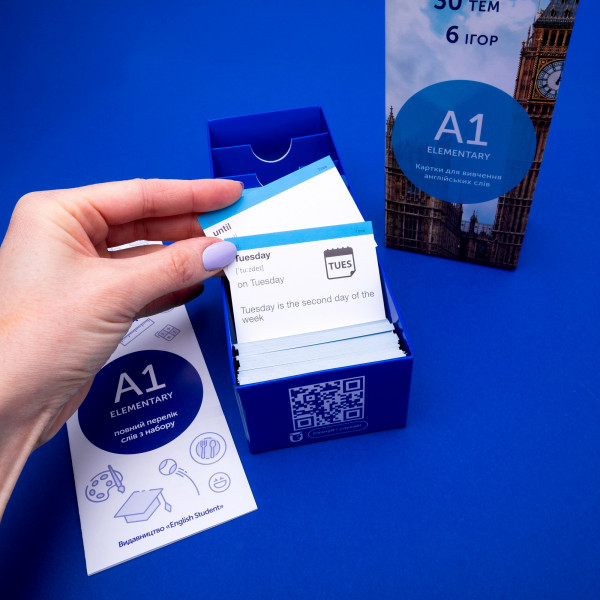 Картки для вивчення англійської мови English Student. Легкий старт A1+A2