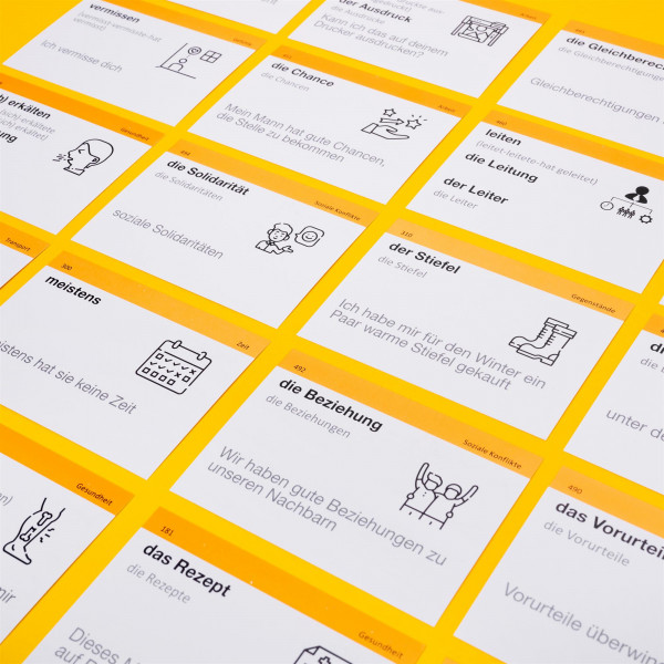 Картки для вивчення німецької мови English Student. Рівень В1.1 - Середній