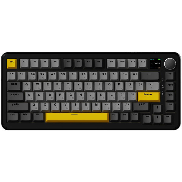 Клавіатура бездротова Ajazz AK820 MAX Magnetic Switches Black (AK820MAX-M-BGY)