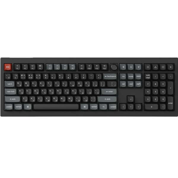 Клавіатура бездротова Keychron V6 Ultra Keychron Red Switch Black RGB (V6U-D1-UA)